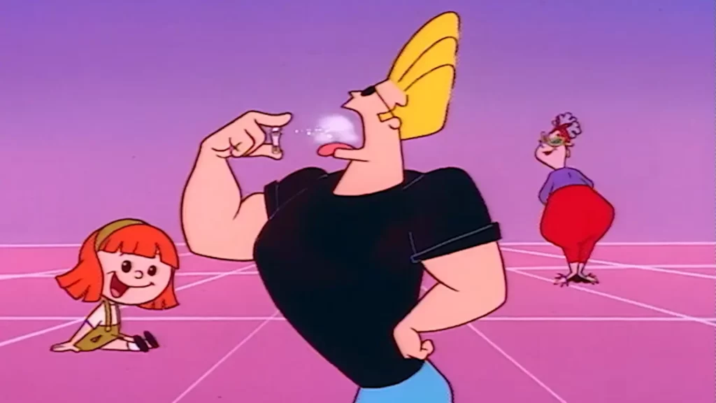 Johnny Bravo bailando.