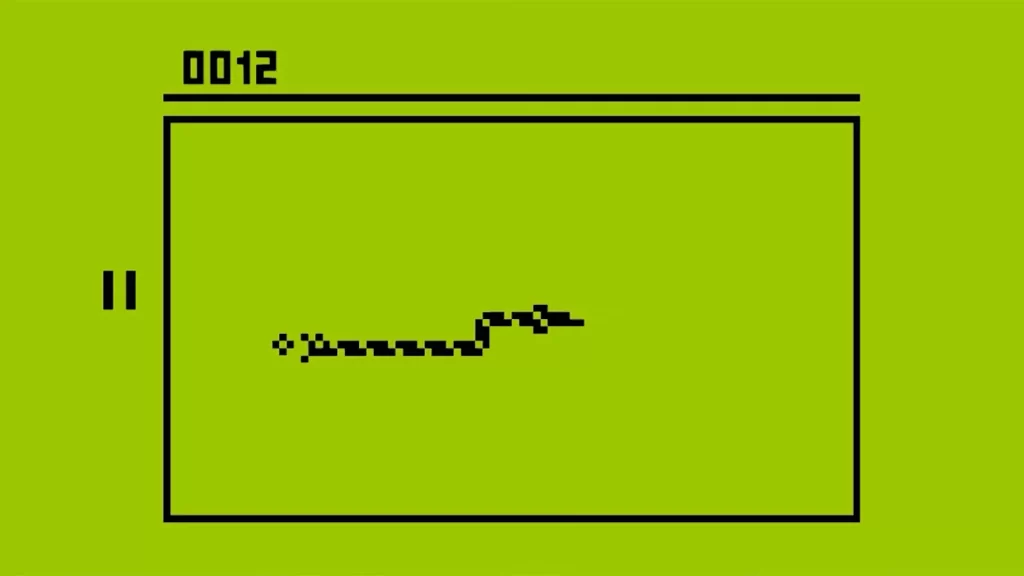 Captura de pantalla del Snake II: Classic Mobile Game de Android e iOS, lanzado originalmente para Nokia 3310.
