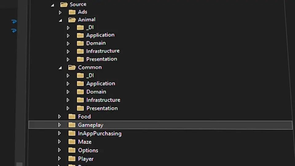 Snake II de Nokia desarrollado con arquitectura limpia.